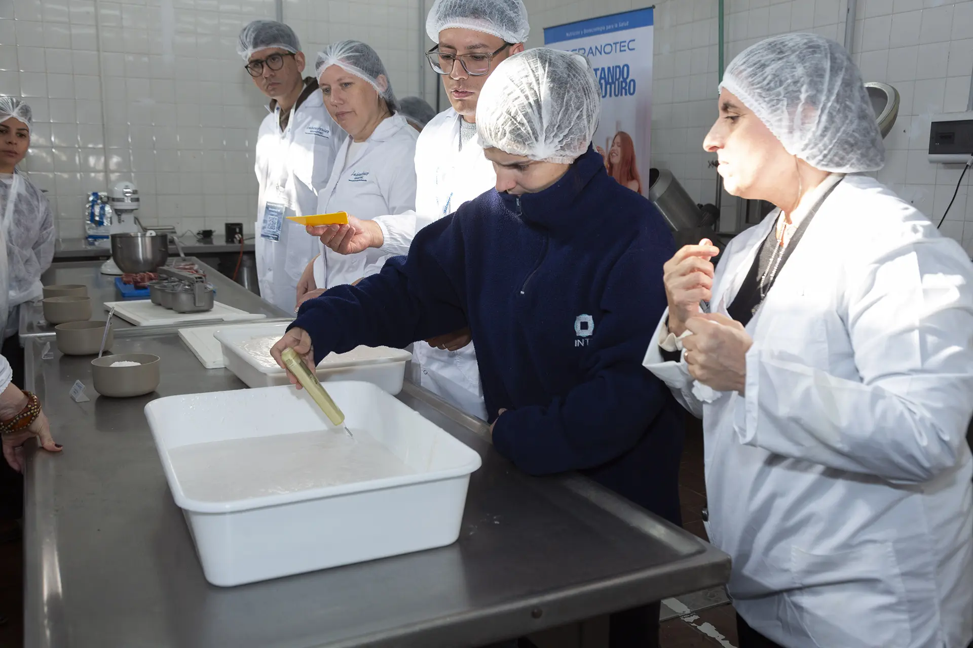 Ingredientes funcionales en línea de producción cárnica